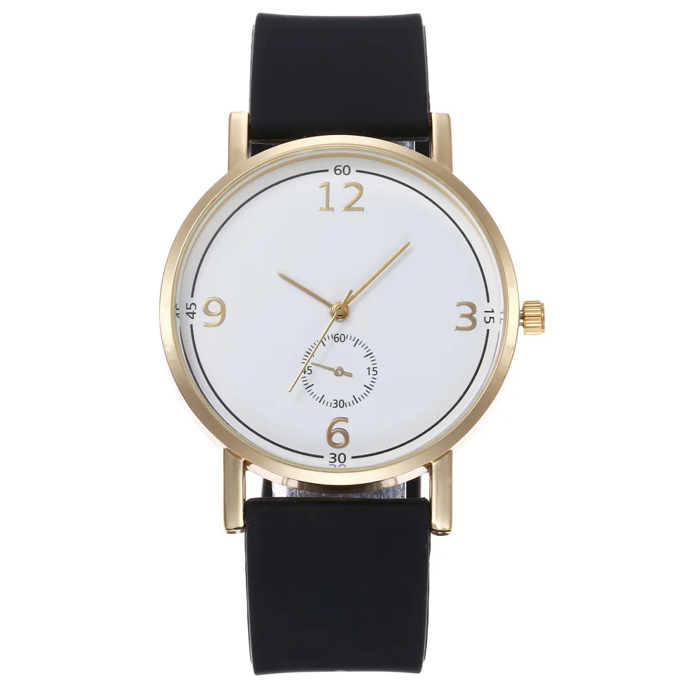

Simple and fashionable women's alloy quartz watch, silica gel strap, manufacturer's direct sales customized logo