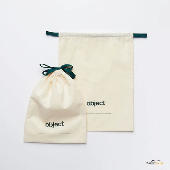 

Wholesale Natural Cotton Storage Laundry Favor Holder Fashion Jewelry Pouches Gift Shoe Canvas Drawstring Bag, Customized color