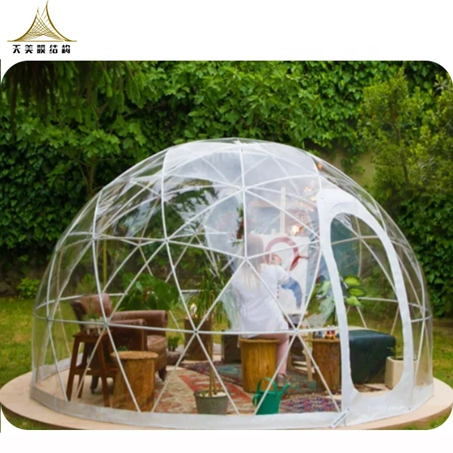 

Transparent igloo tent clear round dome tent outdoor 6m diameter play tent for kids, Customized