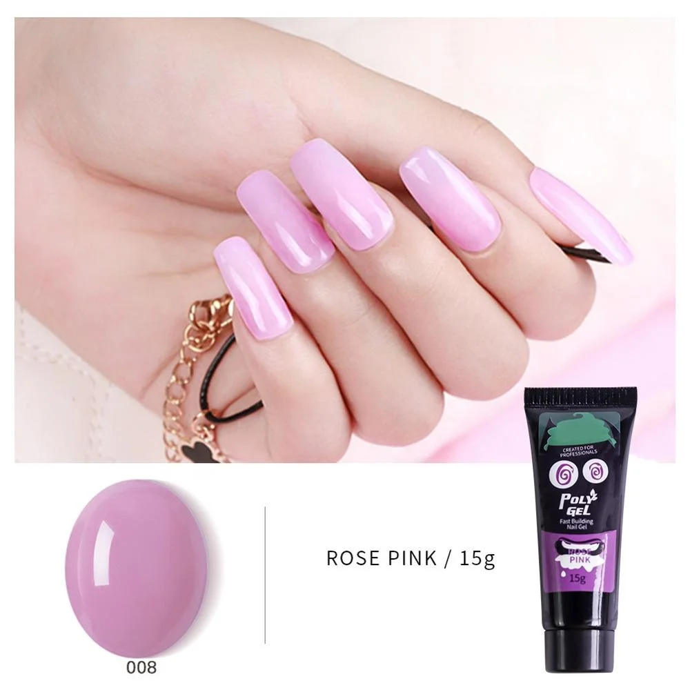 

Nail art accessory uv gel nail acrylic gel builder acryl gel for nail extension poligel 15ml 1kg OEM, 9 colors in stock,also can customized