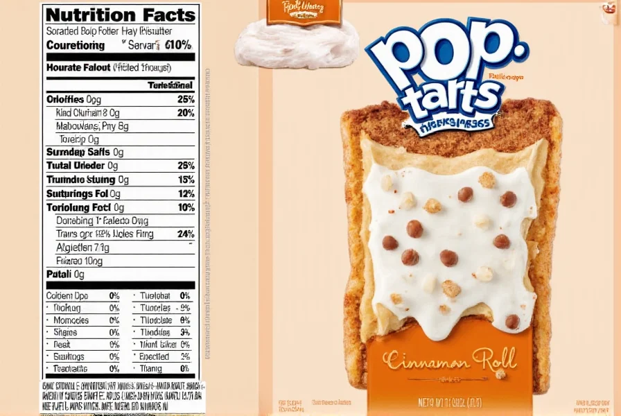 Creative recipe using crushed Pop-Tarts Cinnamon Roll as dessert topping