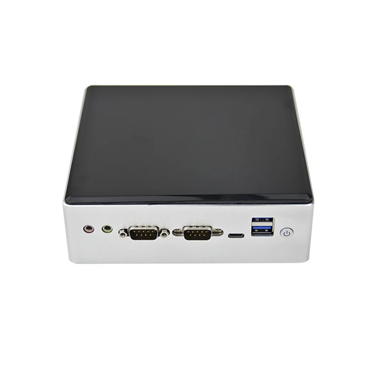 

Professional Core 8th Gen I7 8569U 8565U Fanless Industrial Mini PC 2COM RS485 RS232 LPDDR4 Dual Lan Industrial Computer