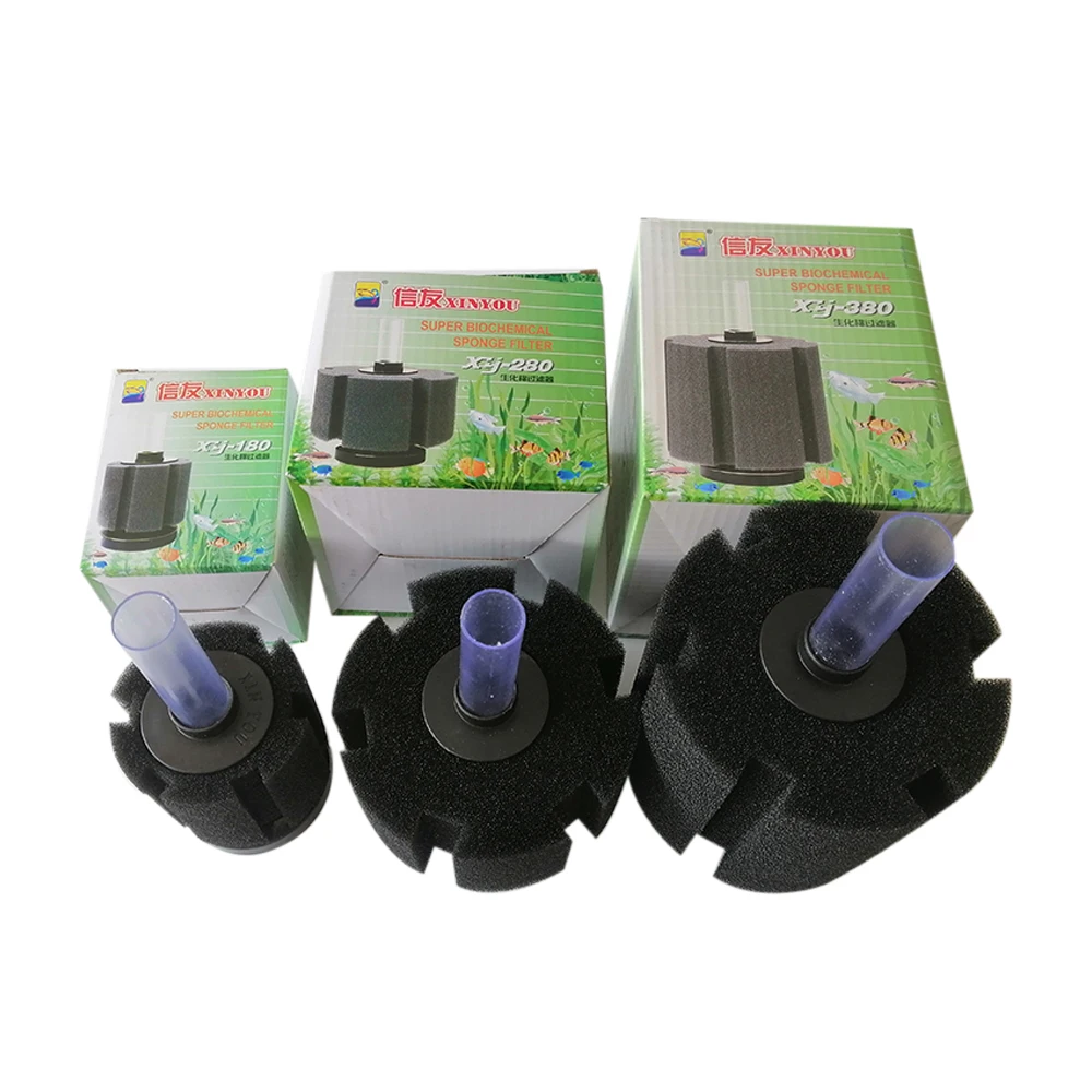 

XY380 Aquarium Fish Tank Black Bio Sponge Filter