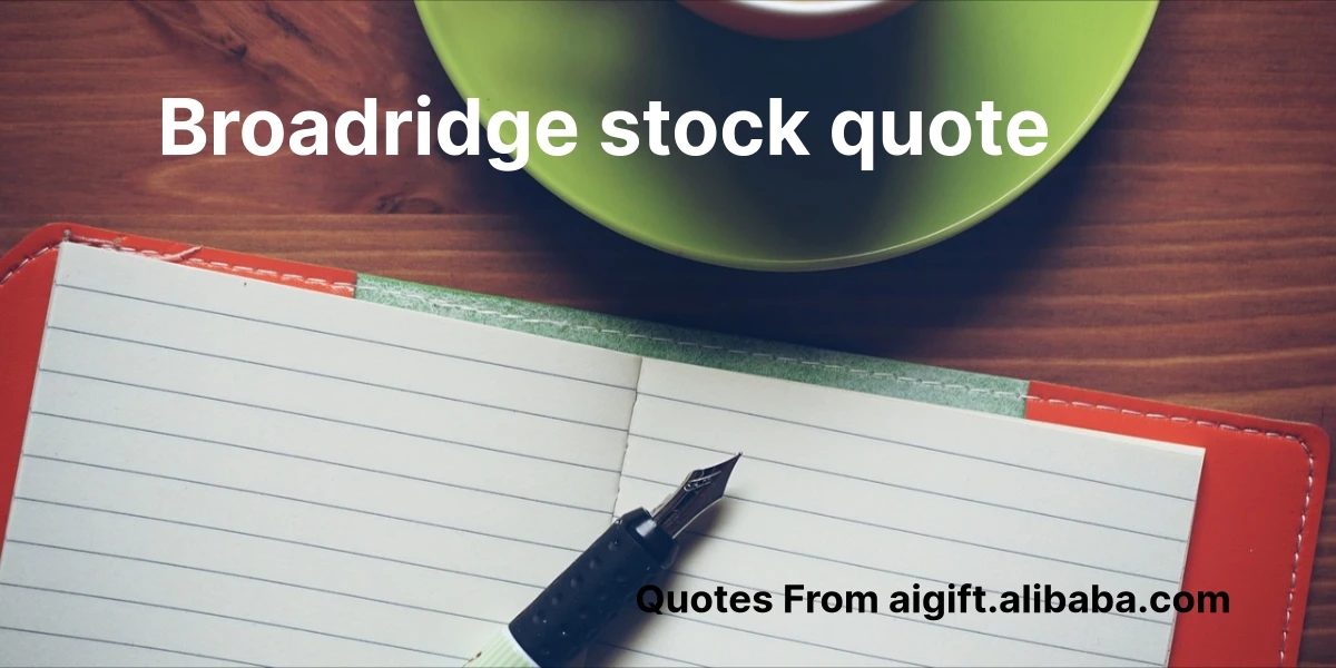 broadridge stock quote