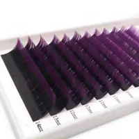 

Hot Selling Korean Silk Two Tone Color Individual Eyelash Extensions