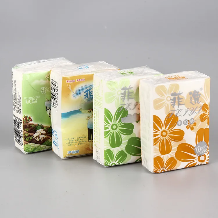 2层 100% 竹纸浆竹纤维超柔软手巾小包装口袋纸巾面纸