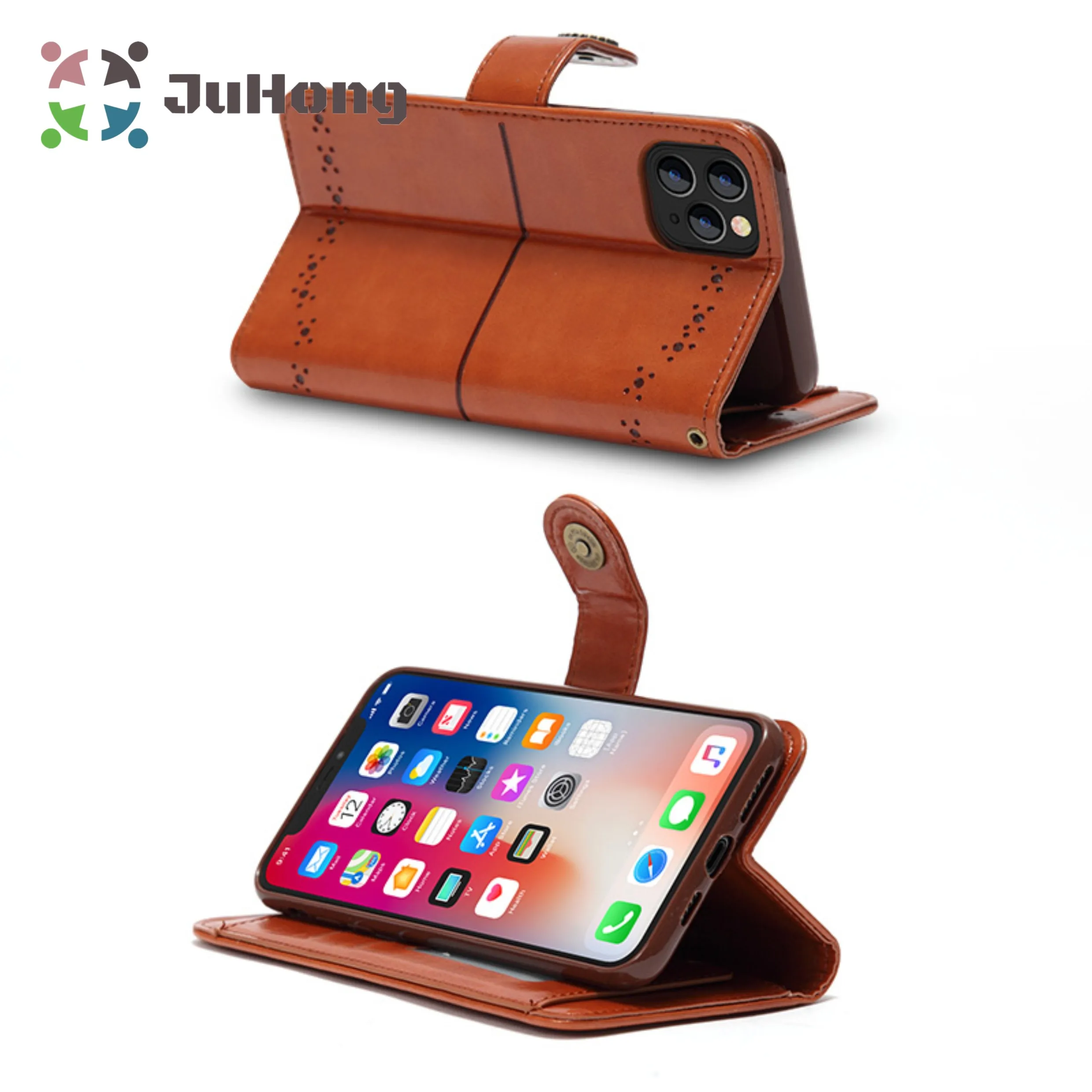 

PU Flip Leather Magnetic Wallet Mobile Phone Case With Card Slot 8 Color for iPhone 4 5 6 7/8/8 plus/X/Xs/XR/X Max/11 Pro Max