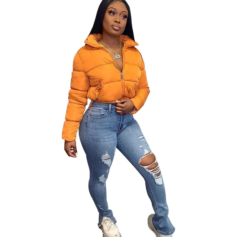 

Women Puffer Bubble Crop Coats Puff Ladies Jackets Coats Women Down Coats Plus Size Women Winter Fashion Girls' Jackets