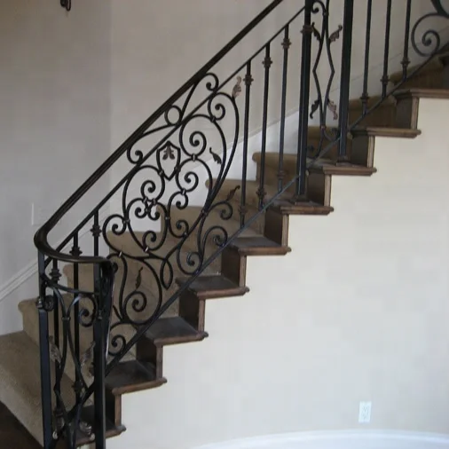 Rampe D'escalier En Fer Fermeg – Modèle Italie, Noir Mat (longueur Sur Mesure 50 à 400 Cm)