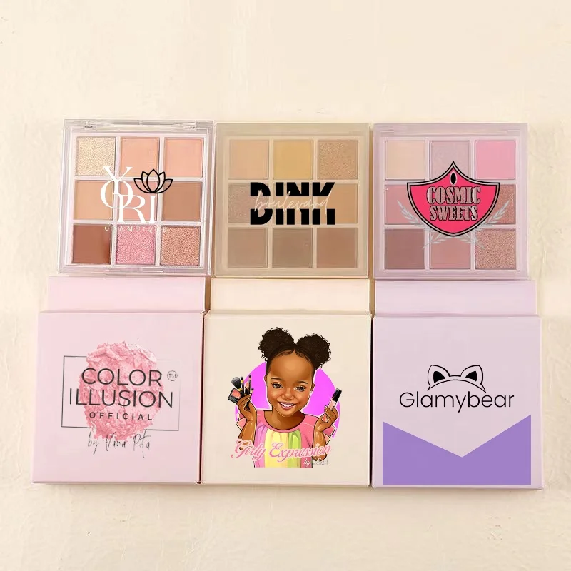 

custom high pigmented best quality private label pallet eye shadow palette, 9 color