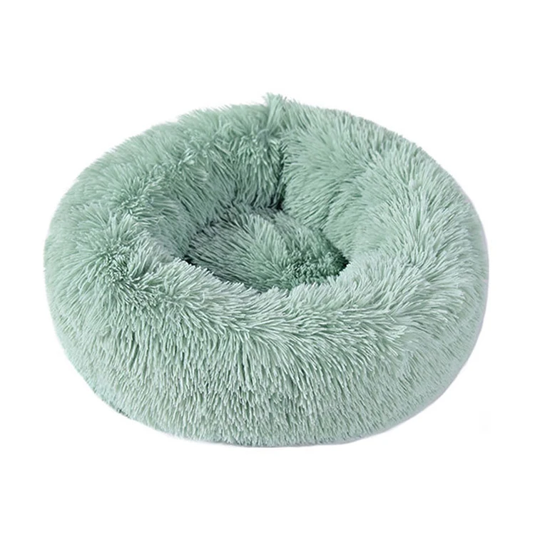 

Pet Bed for Small Cats and Dogs Donut Cuddler Dog Bed Comfy Fluffy 20X20inch Washable Long Plush Calming Cat Beds, Customized color