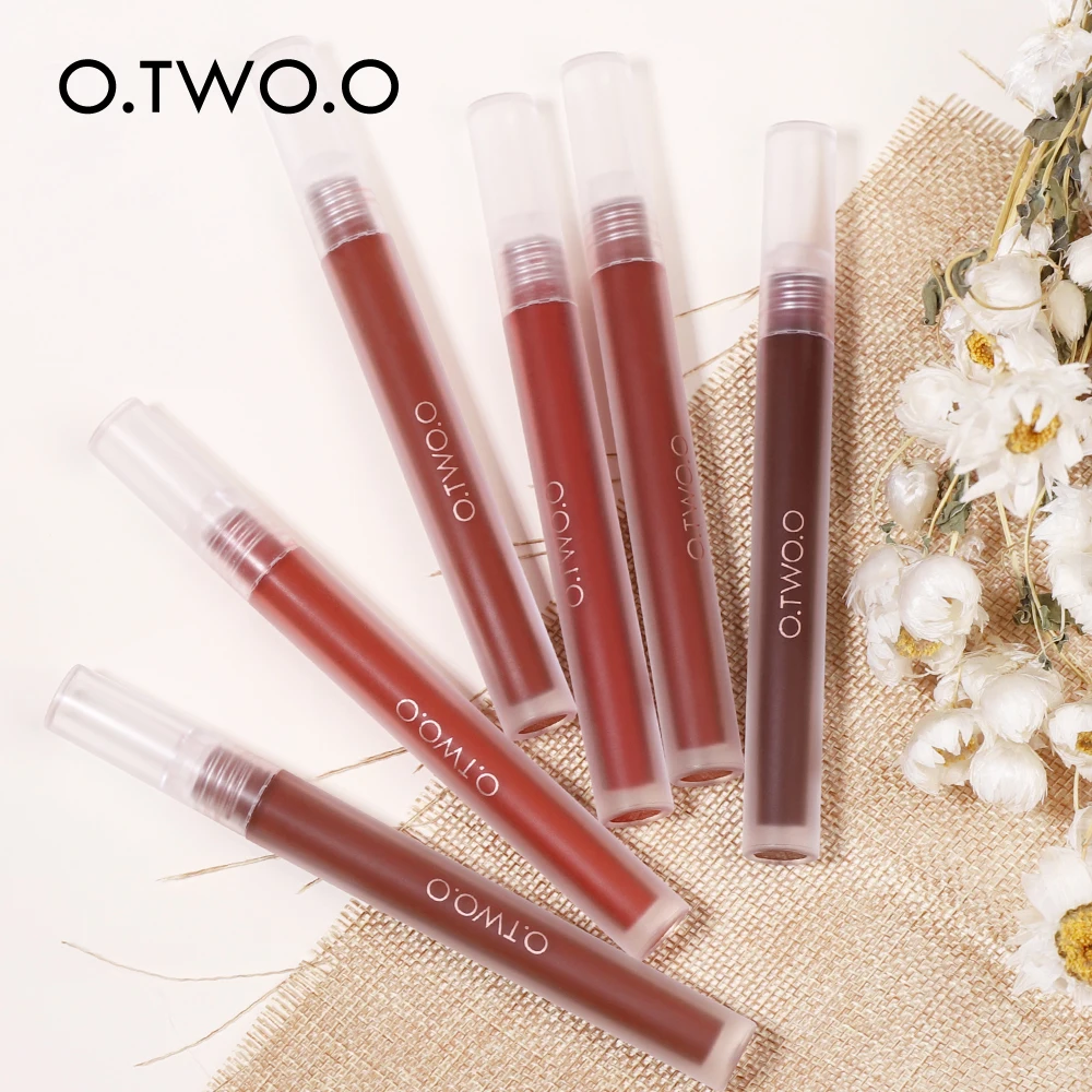 

O.TWO.O Waterproof Lip Glaze Long Lasting Velvet Matte Texture Smooth Liquid Lipstick