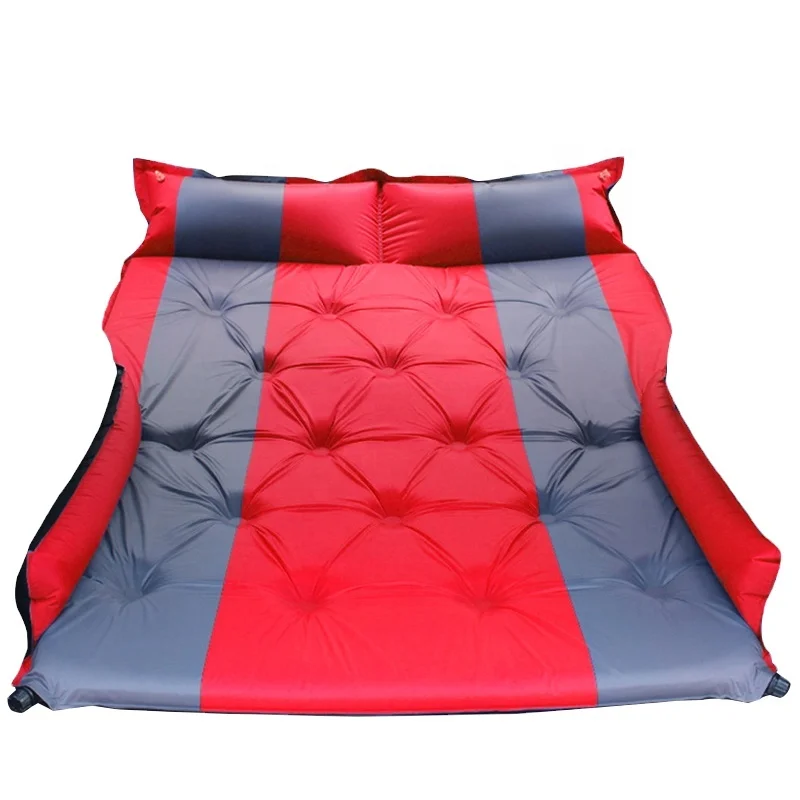 

LEVORYEOU Automatic Air Mattress Car Camping Sleeping pad Blow Up Bed Inflatable Travel Mattress Raised Airbed With wings, Blue red black