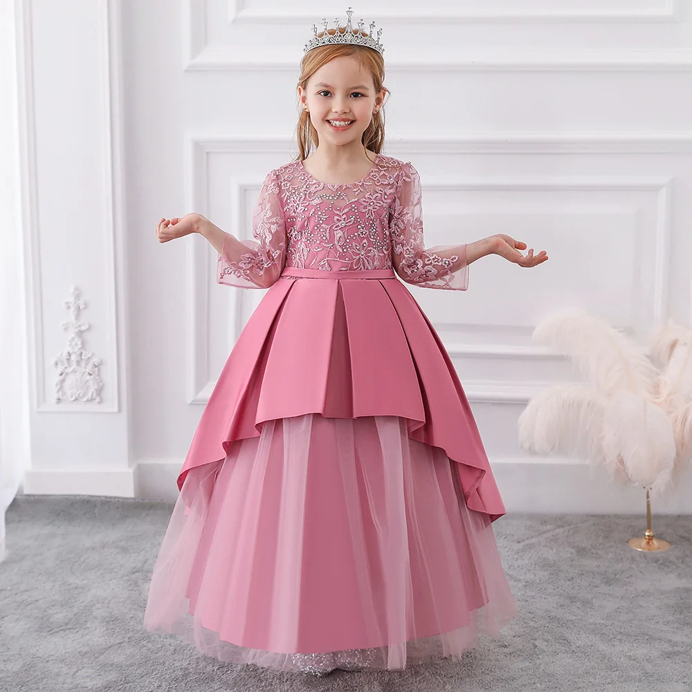 
prom dresses for girls lace dress for parties glitter beautiful princess dress 