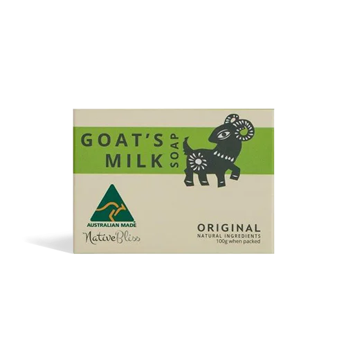 
NativeBliss Goats Milk Soap - Original 100g with Organic Shea Butter - Made in Australia -NB12 