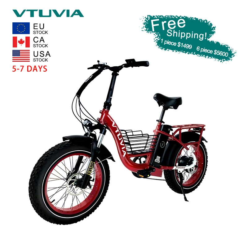 

USA Warehouse Stock Free Shipping Cheap 750w 48v Motor Fat Tire Fast Speed Electric Cargo Dirt Bike City Bicycle For Adults