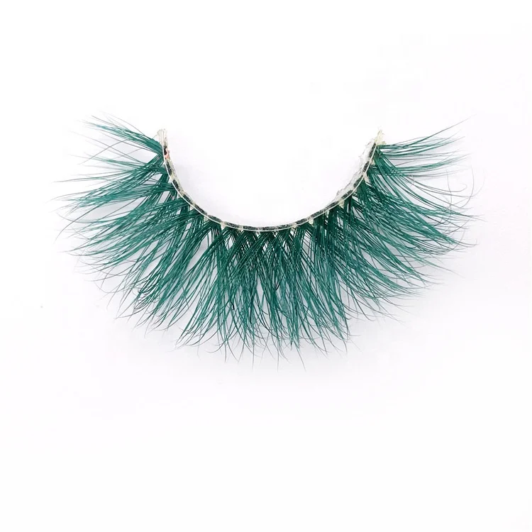 

best-selling 3D mink lashes eyelash manufacturer 25 mm lashes colorful eyelash, Wine red
