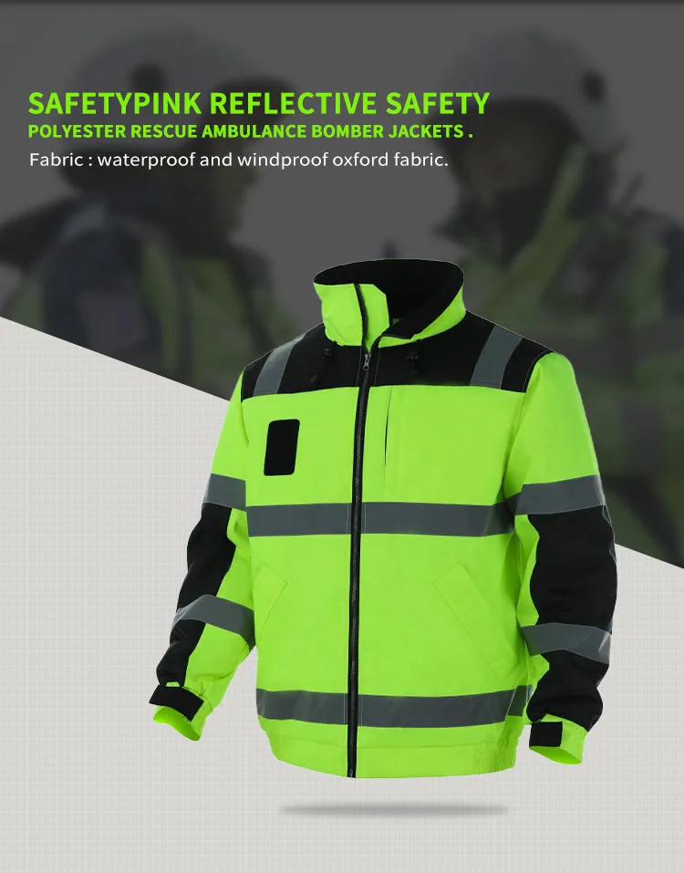 Windbreaker Reflective Safety Warm Winter Security Jacket - Buy High