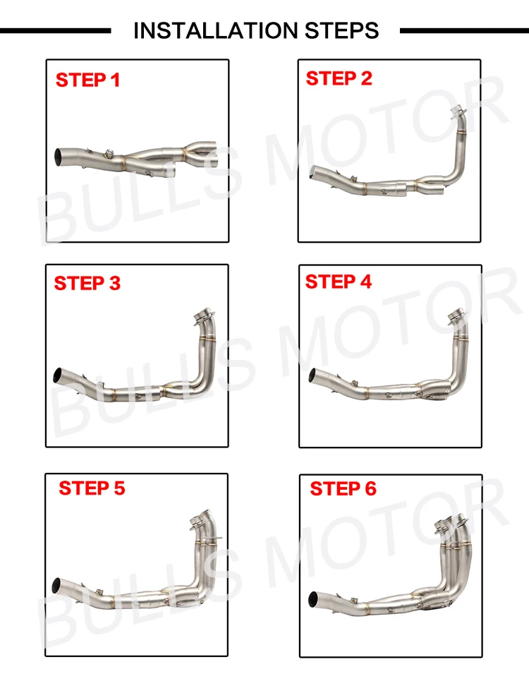 Motorcycle Performance Exhaust For Yamaha R6 Exhaust Pipe 20062018 R6