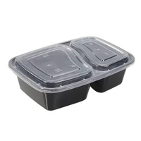 

2 Compartments Leak Proof Plastic Biodegradable Bento Box Bento Lunch Box