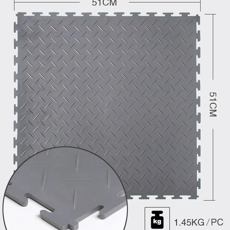 Removable Vehicles Exhibition Floor Pvc Interlocking Floor Mat