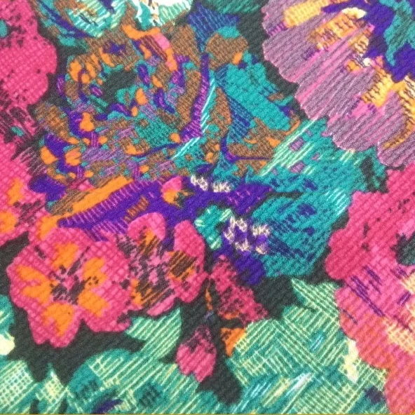 vintage floral knit fabric