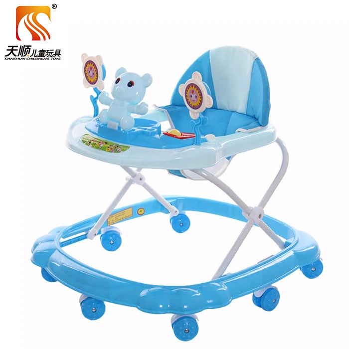 

Plastic Music Cartoon Baby Walker simple baby walkers, Green pink blue