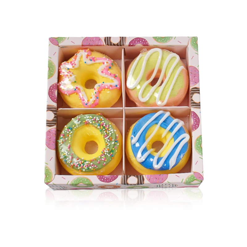 

Wholesale Hot Sale Colorful Doughnut Bath Balls Organic Fizzer Donut Bath Bombs