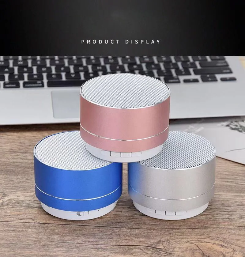 

2022 Factory Wholesale New Gadget Metal Aluminum Wireless blue tooth speaker for promotion gift, White, red, blue, green, black, orange etc