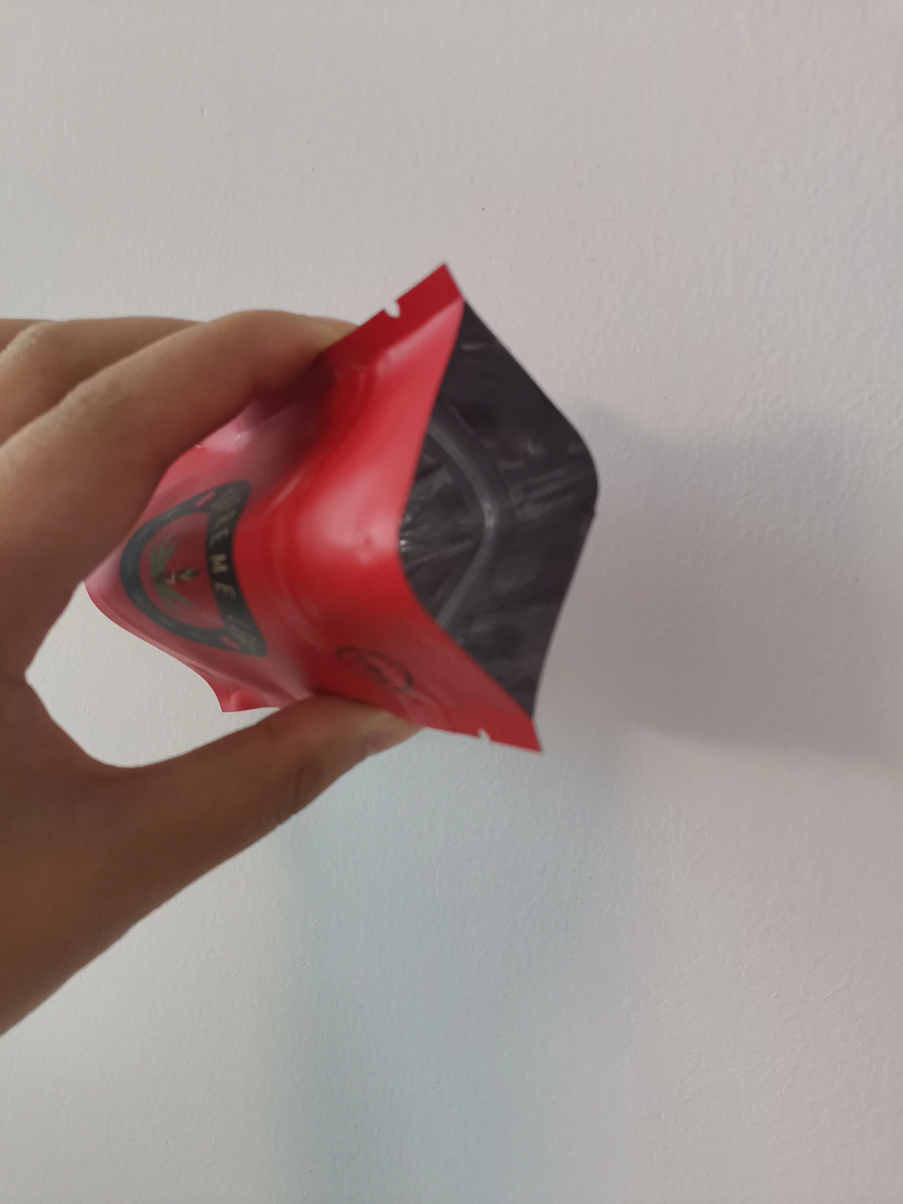 
Custom printed plastic smell proof black ziplock cookies weed packaging mylar bag packaging with window 