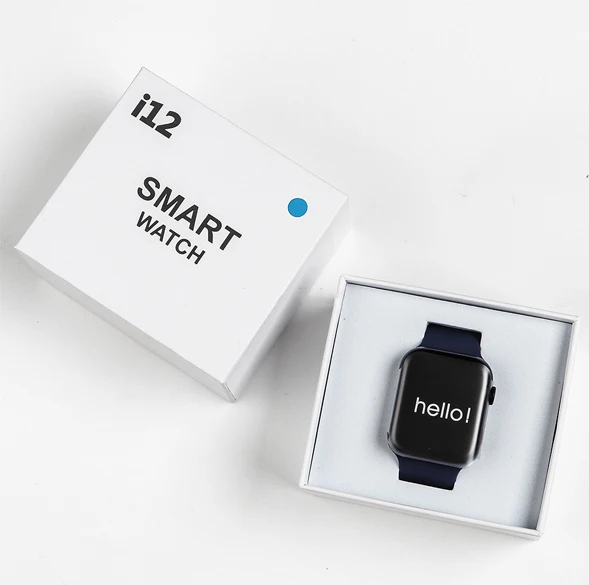 

i12 Smart Watch 1.69 inch Sport Bracelet Wrist Watch Fitness Smart Band i12 Watch PK HW22 HW16 HW12 Smartwatch, Black white pink