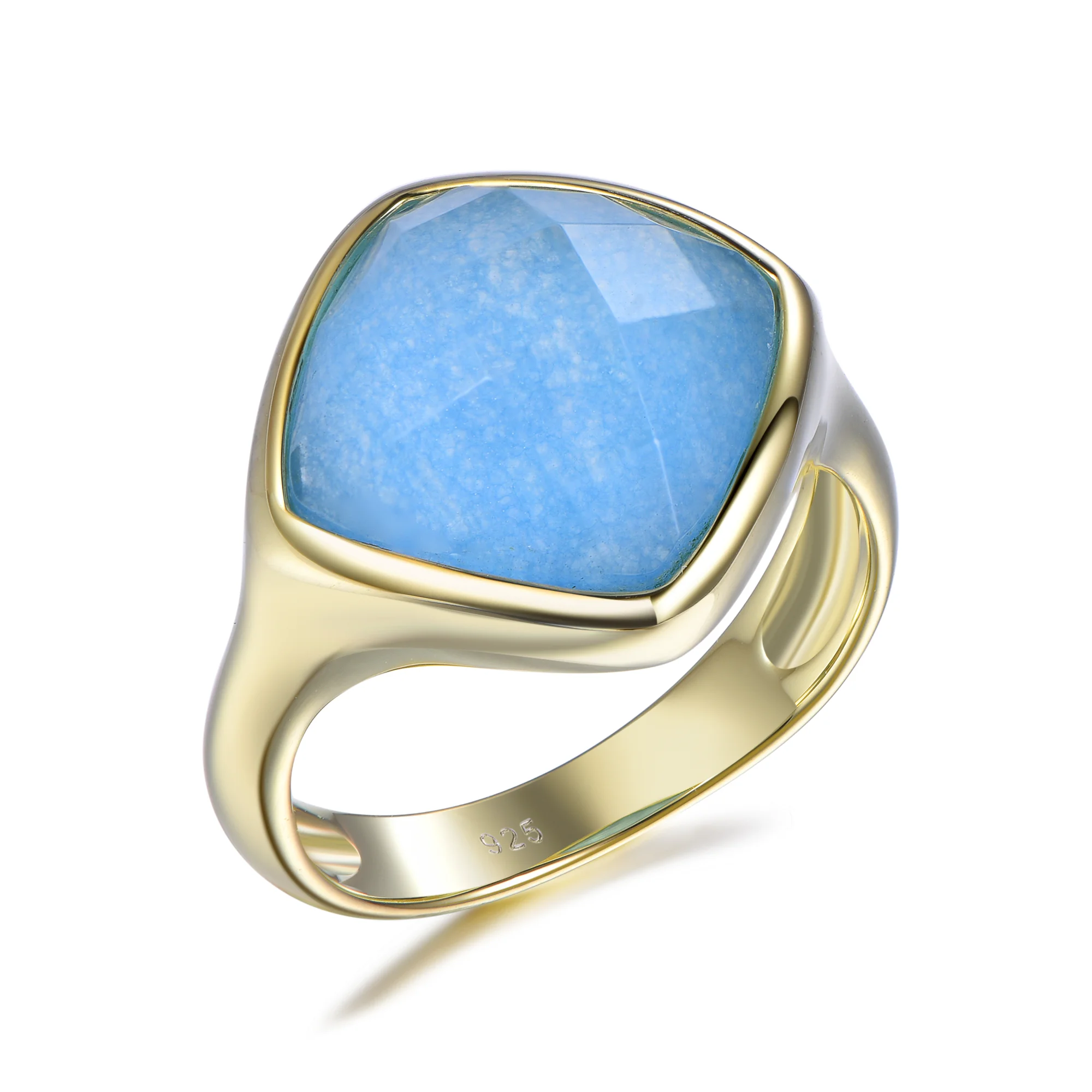 

Hot Sale jewelry 925 Sterlining Silver with Aquamarine Diamond RINGS