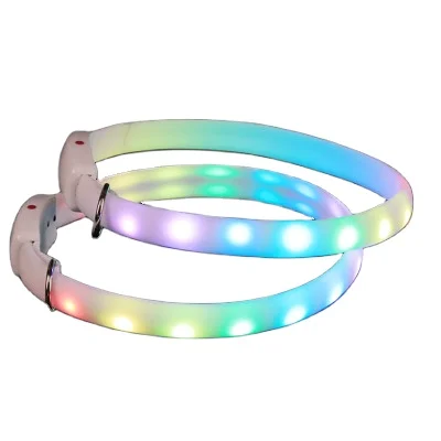 

Advocator OEM/ODM Wholesale Rechargeable USB cable popular adjustable length led dog collars, Customized color