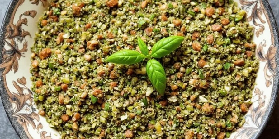 Side-by-side comparison of fresh basil and dried oregano