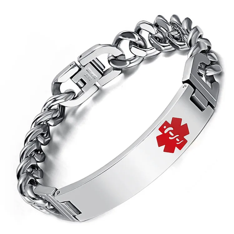 

Energinox Wholesale Stainless Steel Medical Identification Alert ID Bracelets