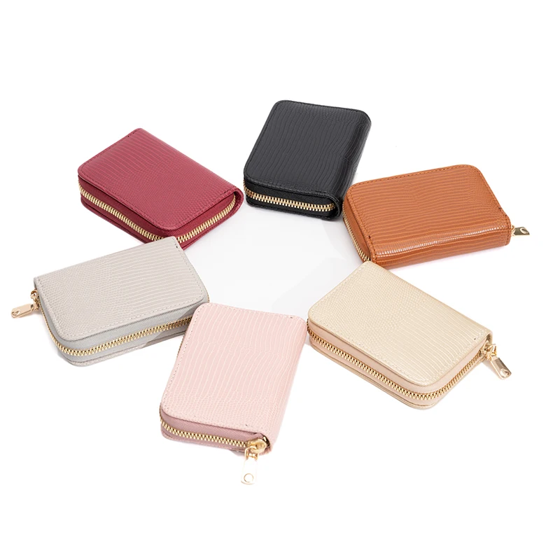 

2021 new Rfid Wallet Small Mini Leather Wallets Cash and Cardholder Women Vintage Pink Money Bag Slim Magic Wallet Purse Wolet, Customized color