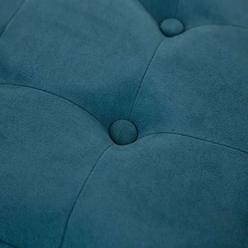 Moderno De Tela De Terciopelo Pequeño Reposapiés Grande De Otomano De