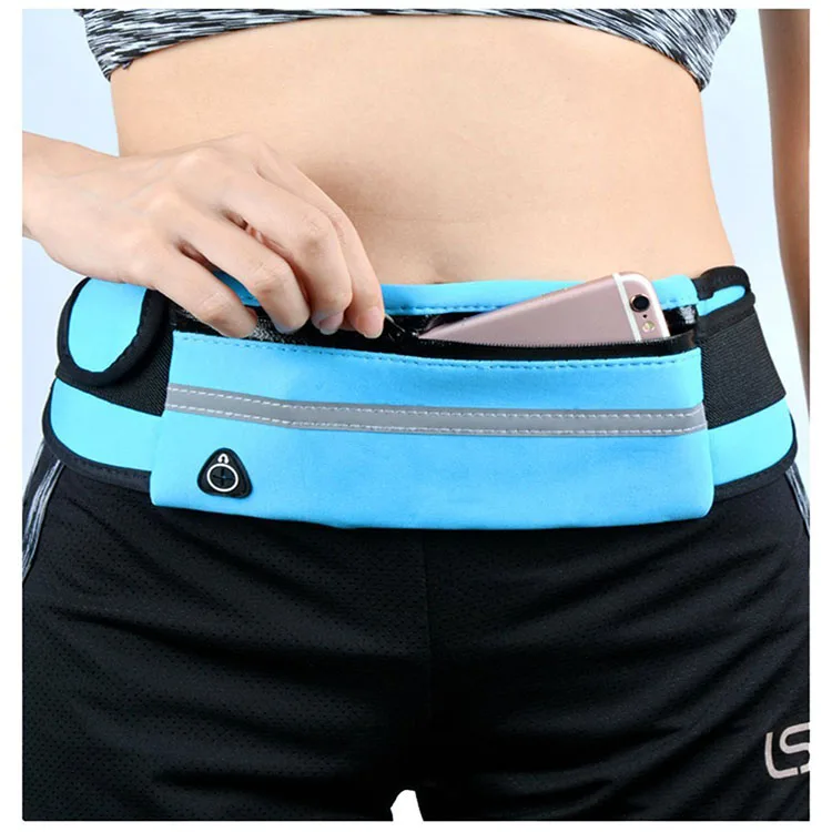 

2020 New Custom Logo Waterproof Outdoor Sport Mini Belt Bag Waist Neoprene Waterproof Running Waist Bag