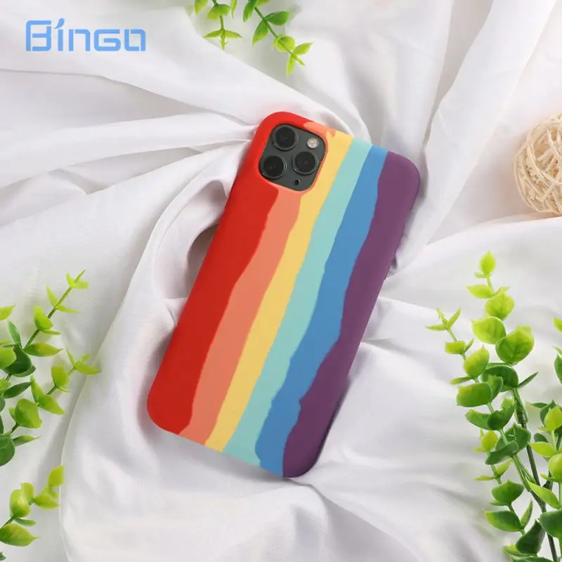 

EM Amazon hot Logo Liquid Silicone cell phone case colorful full cover case cover shockproof for iphone xr 8 plus 11 12 pro 5.8