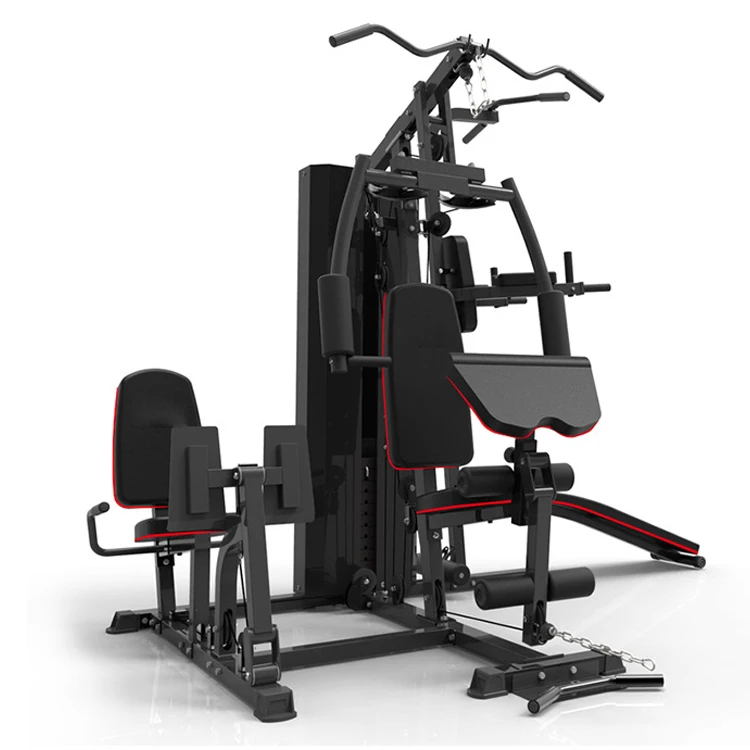 

2021 Gym sports equipment fitness multi station trainer home gym station, Black