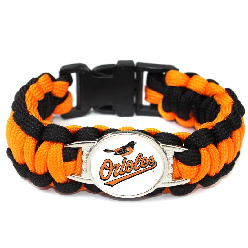 

Silver-plated MLB Baltimore Orioles championship Survival bracelet