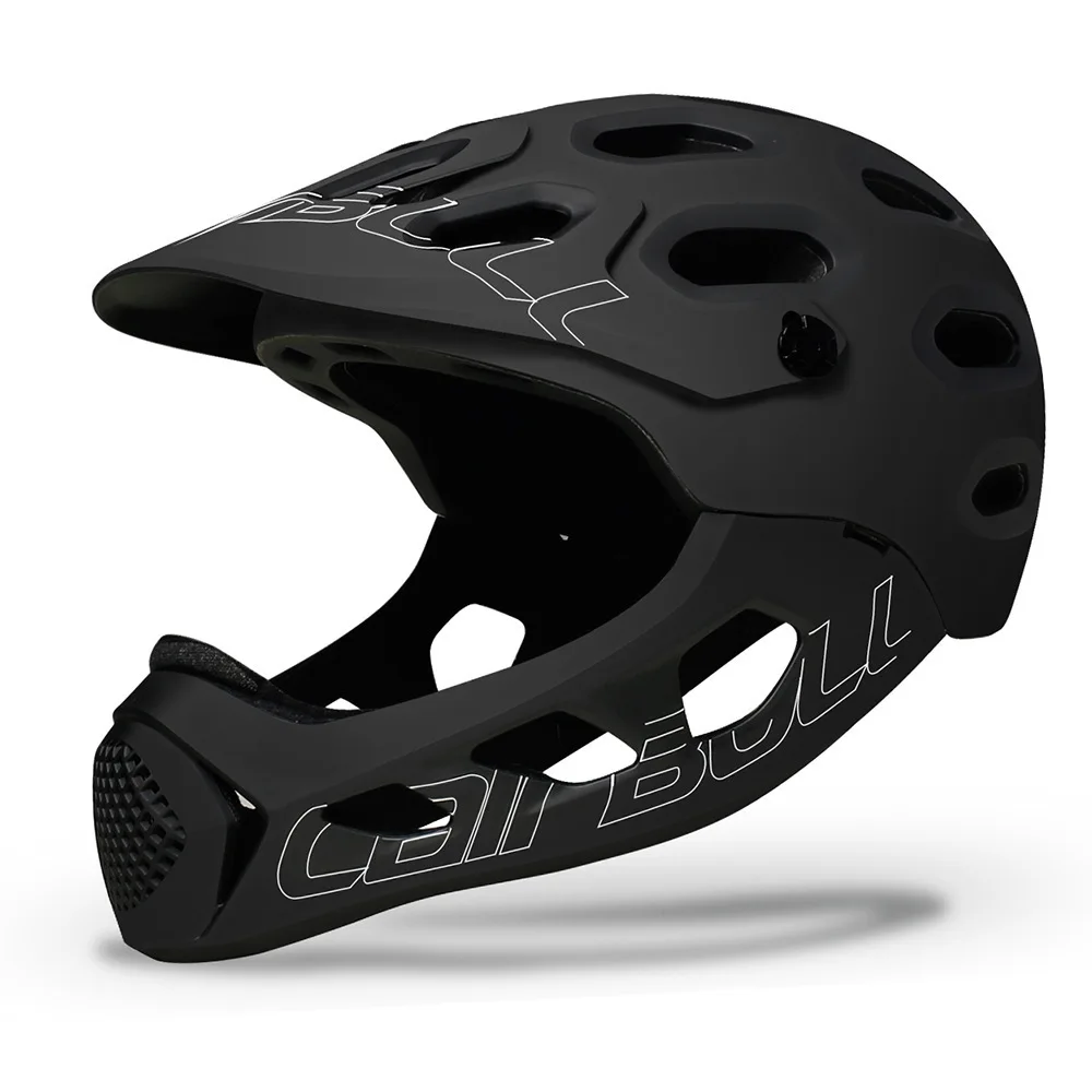

MTB Unisex Adults Bike Mountain Bicycle Helmet for Sport Adult Safety Helmet Full Face Helmet Off-Road, Black yellow red white