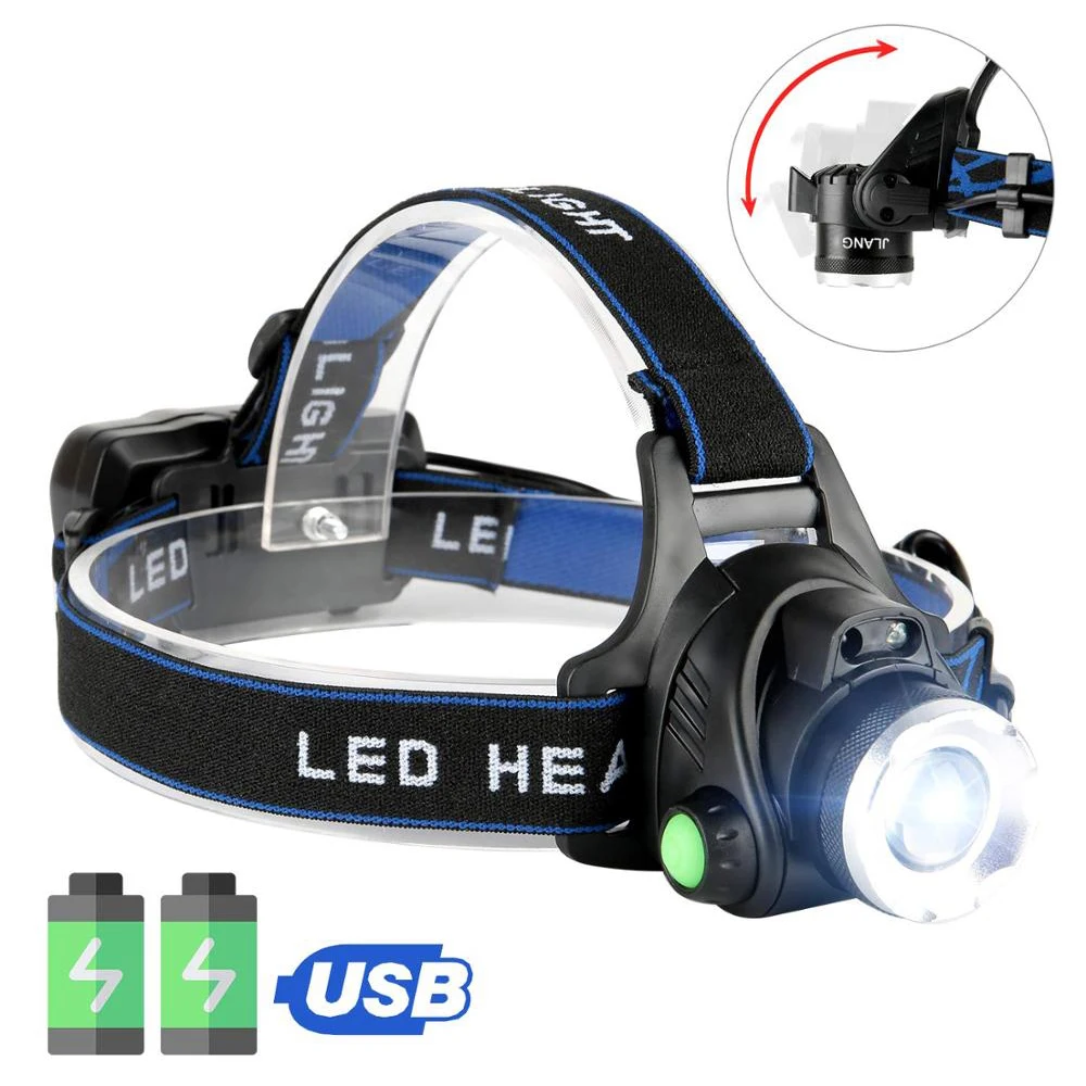 

Amazon Hot Sale 10W T6 Usb Rechargeable HeadLamp Ultra Bright Outdoor Camping Hiking Torch Light Head Lamp