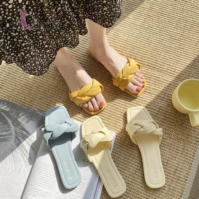 

Daily use korean flat womens slipper from china cheap sandals ladies rubber slipper