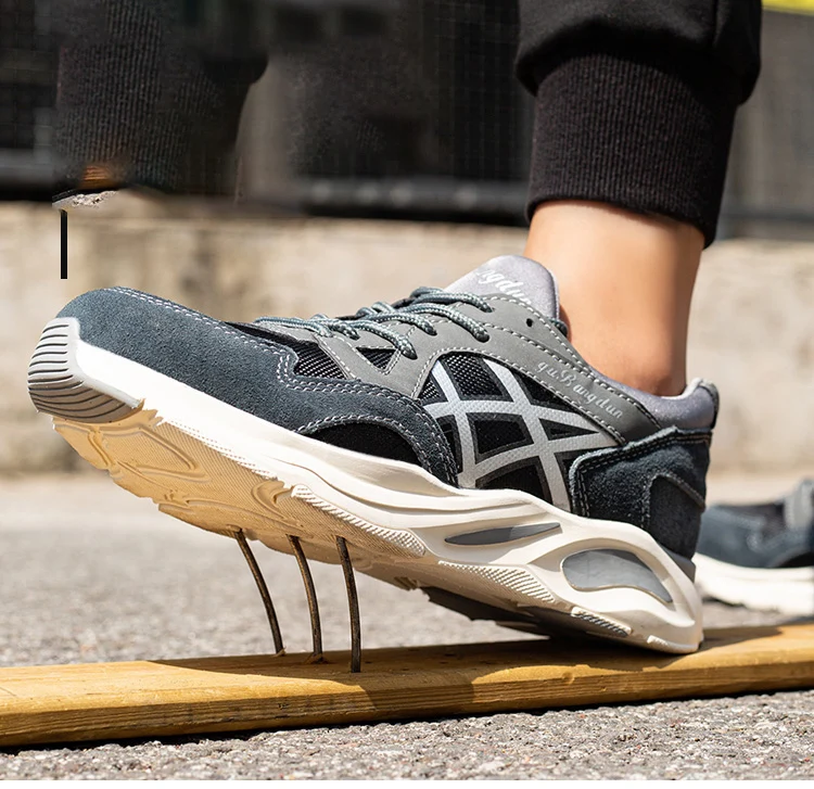 

Lightweight Steel Toe Anti-Smash Safety Shoes Non-Slip Wear-Resistant Anti-Puncture Work Shoes