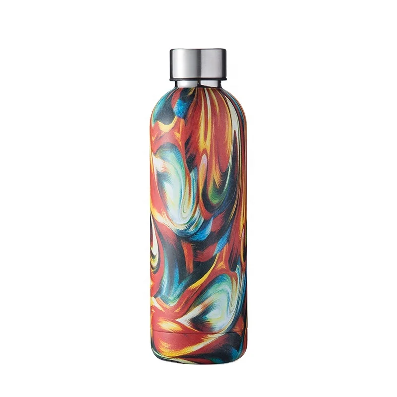 

Custom Double Wall Insulated Stainless Steel Water Bottles With Straw Lid, Customized color