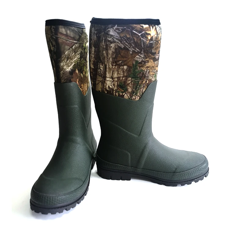 
High-Quality Wholesale Waterproof Neoprene Rubber Hiking Shoes Hunting Boots for Men 
