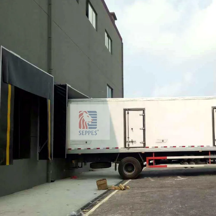 
warehouse dock shelter mechanical dock seal for cargo 
