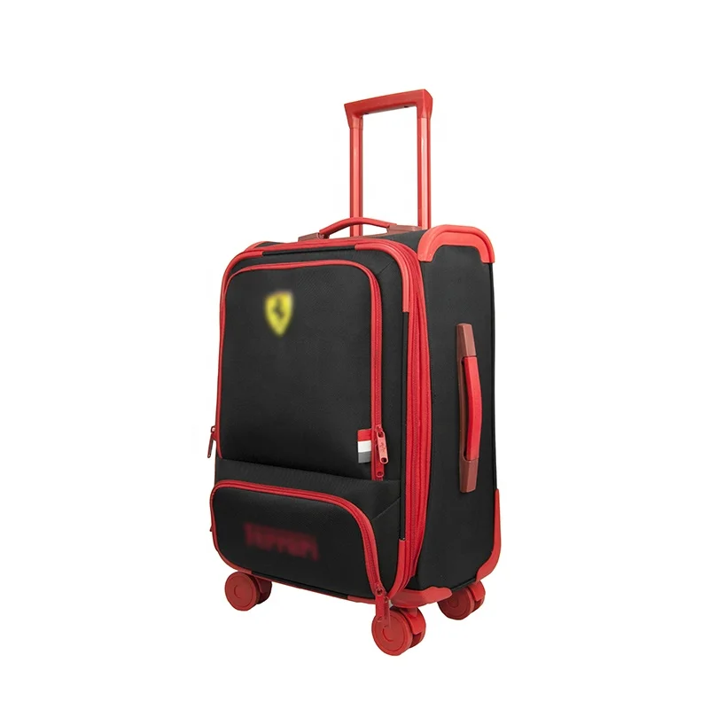
Black matching Red color Trolley Luggage Quality Soft Oxford Nylon Suitcase luggage for man and woman 