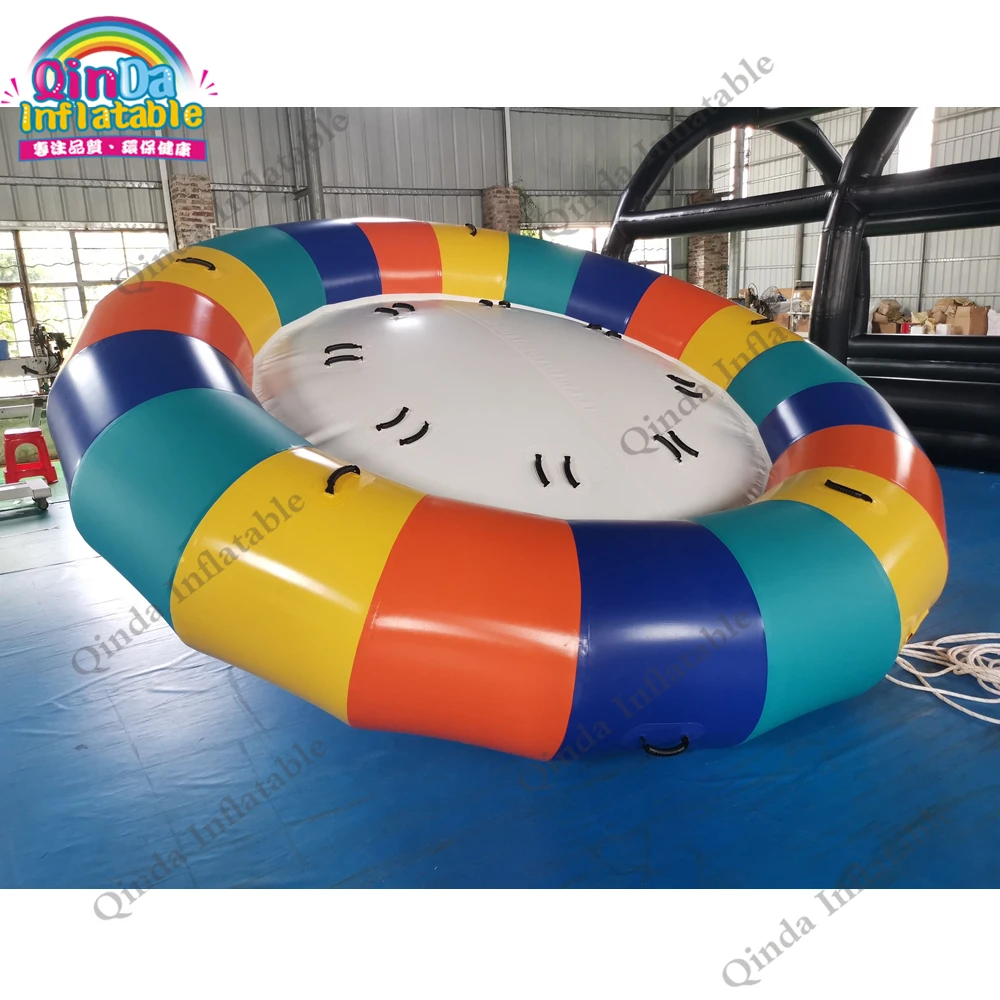 

Ocean Float UFO Flying Spinner Toy Inflatable Water Disco Boat Tube Towable with Air Pump, Customized color